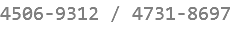 4506-9312 / 4731-8697